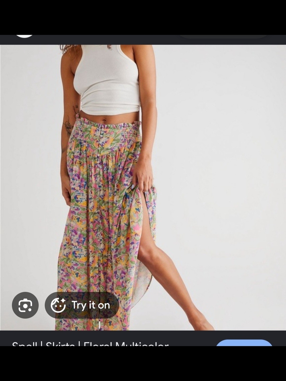 Spell NWT Dolly Skirt Beautiful Spring Pattern